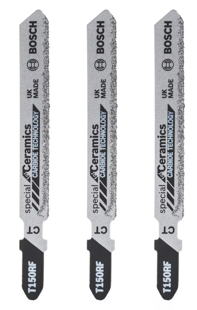 Bosch T150RF Tungsten Carbide Multi-Material Jigsaw Blades 83mm 3 Pack 1 Bosch T150RF Tungsten Carbide Multi-Material Jigsaw Blades 83mm 3 Pack