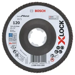 Bosch X-Lock Flap Disc 115mm 120 Grit