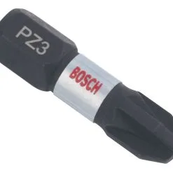 Bosch 1/4" Hex Shank PZ3 Impact Control Screwdriver Bits 2 Pack