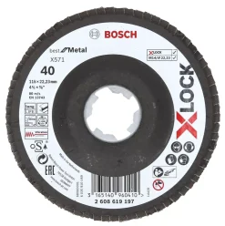 Bosch X-Lock Flap Disc 115mm 40 Grit