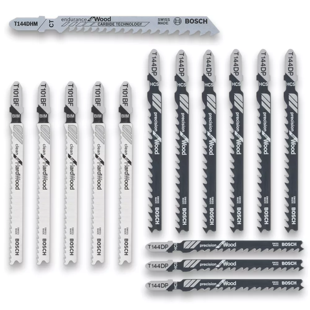 Bosch 2.607.011.436 Wood Wood Jigsaw Blade Set 15 Pieces 1 Bosch 2.607.011.436 Wood Wood Jigsaw Blade Set 15 Pieces