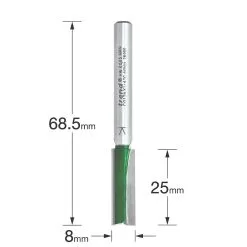 Trend C012AX1/4TC 1/4" Shank Double-Flute Straight Router Cutter 8 X 25mm 7 Trend C012AX1/4TC 1/4" Shank Double-Flute Straight Router Cutter 8 X 25mm -Cheap Cutting & Blades Store 977XG A2