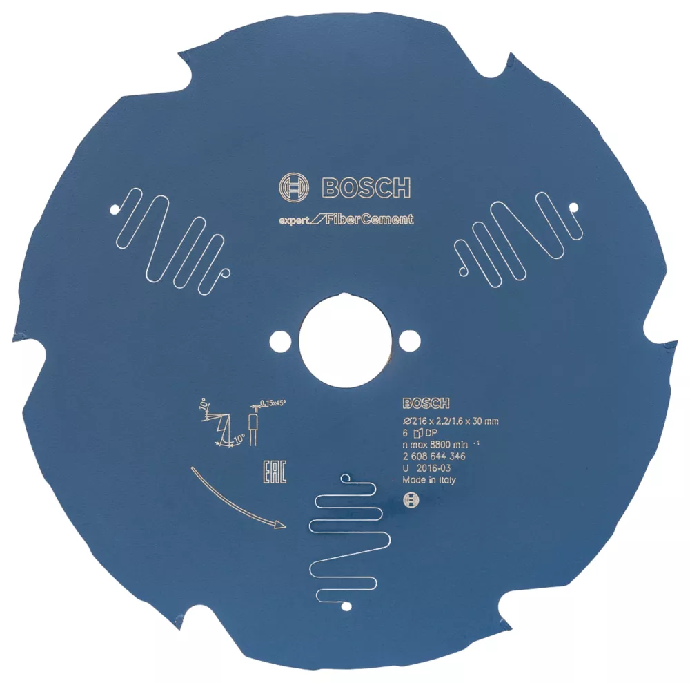 Bosch Expert Fibre Cement Circular Saw Blade 216 X 30mm 6T 1 Bosch Expert Fibre Cement Circular Saw Blade 216 X 30mm 6T