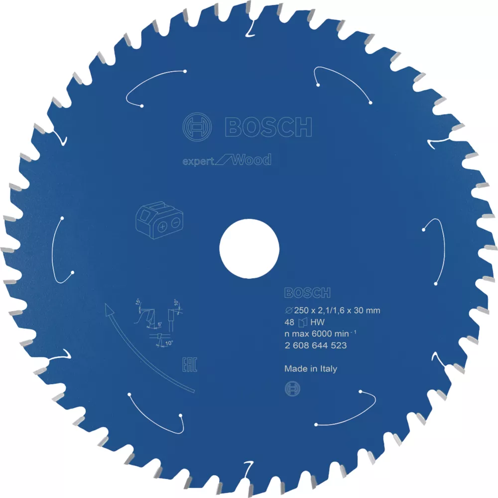 Bosch Expert Wood Circular Saw Blade 250 X 30mm 48T 1 Bosch Expert Wood Circular Saw Blade 250 X 30mm 48T